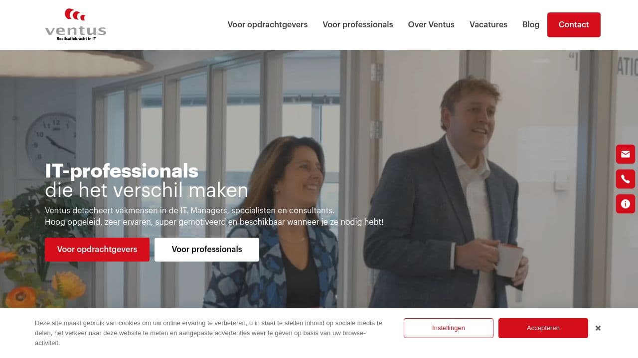 Ventus website screenshot