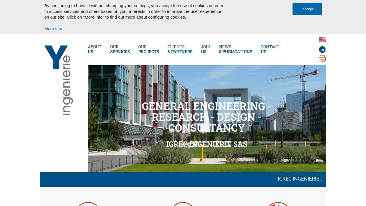 IGREC INGENIERIE website screenshot