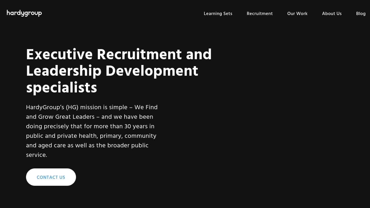 HardyGroup website screenshot