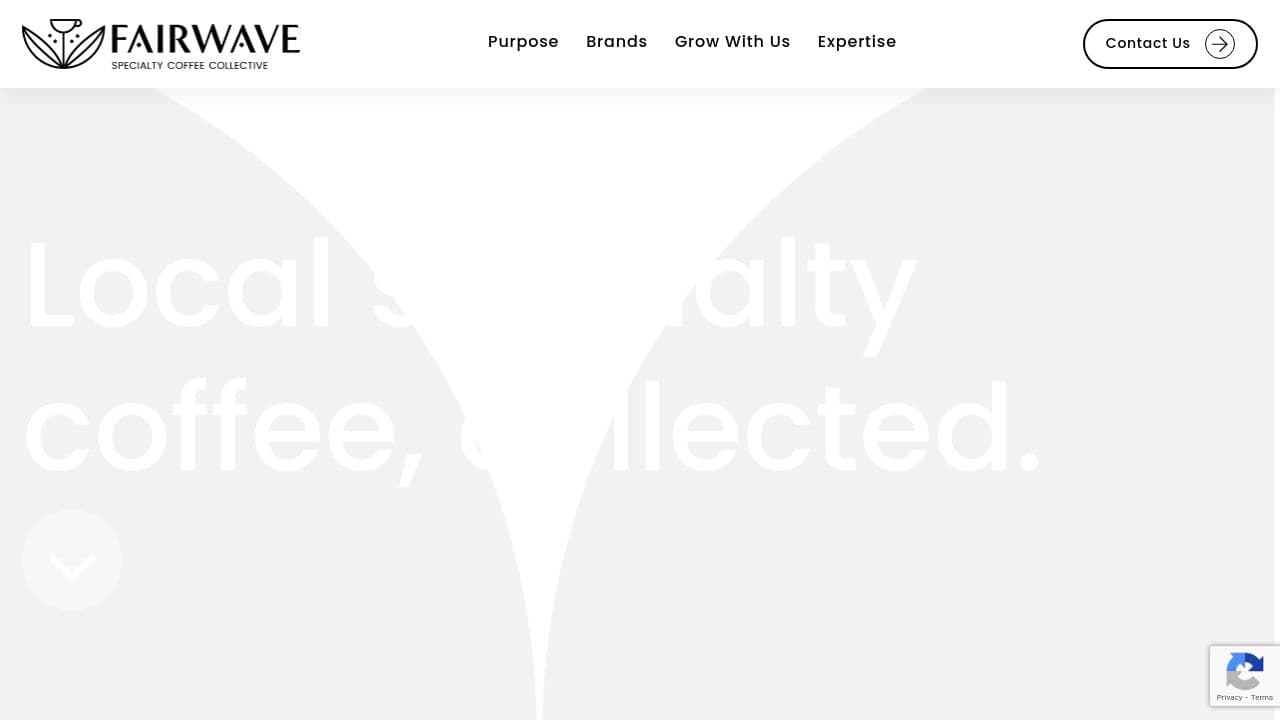 FairWave Specialty Coffee Collective website screenshot