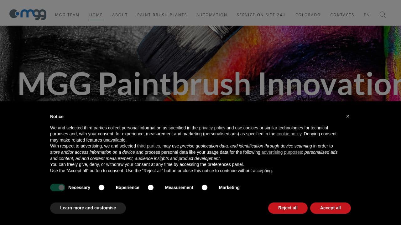 MGG Srl website screenshot