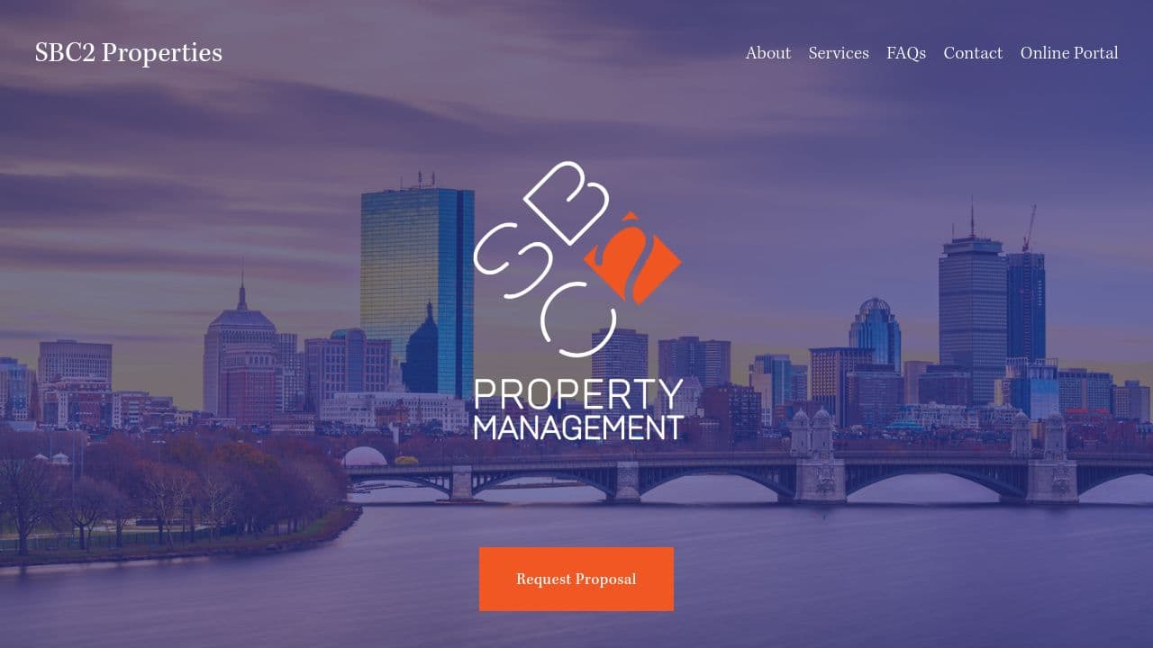 SBC2 Properties website screenshot