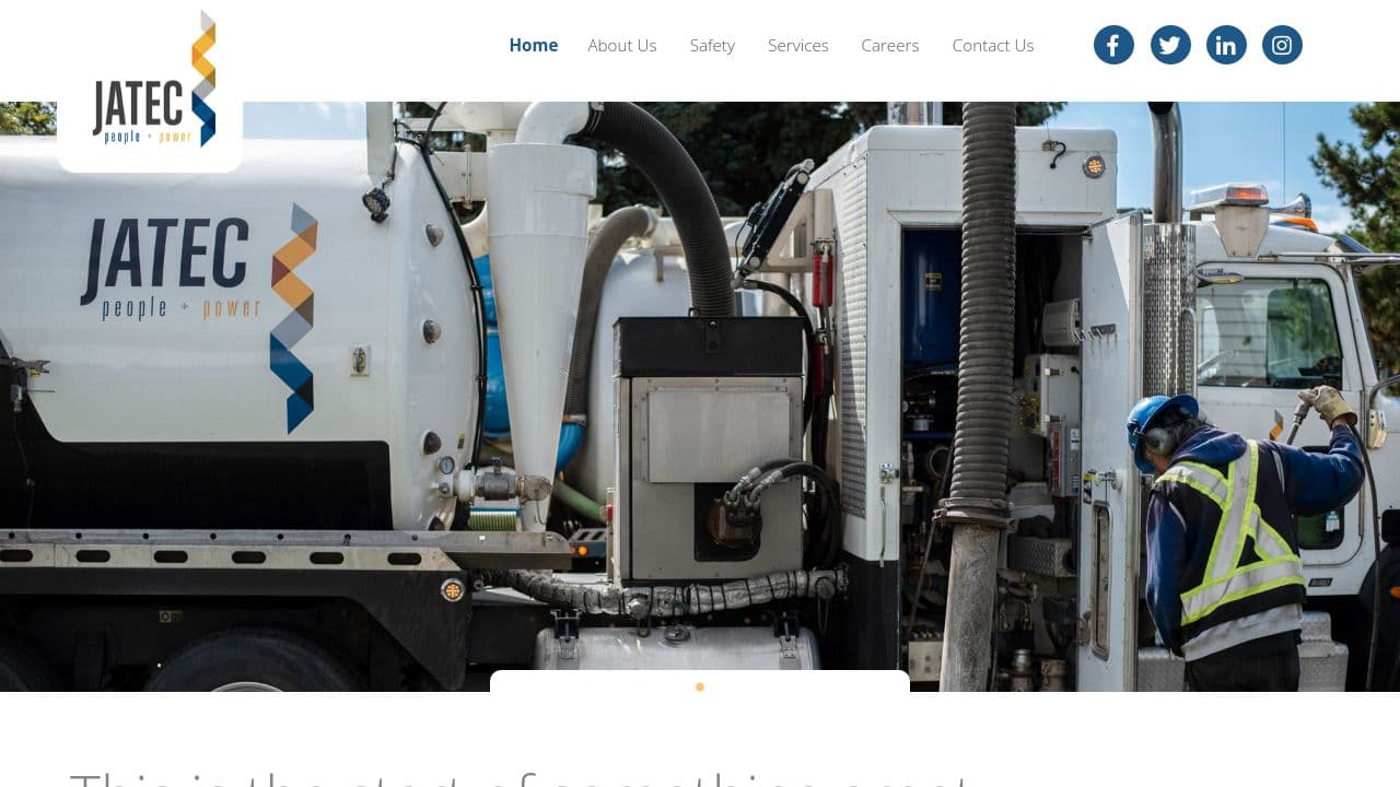 JATEC website screenshot