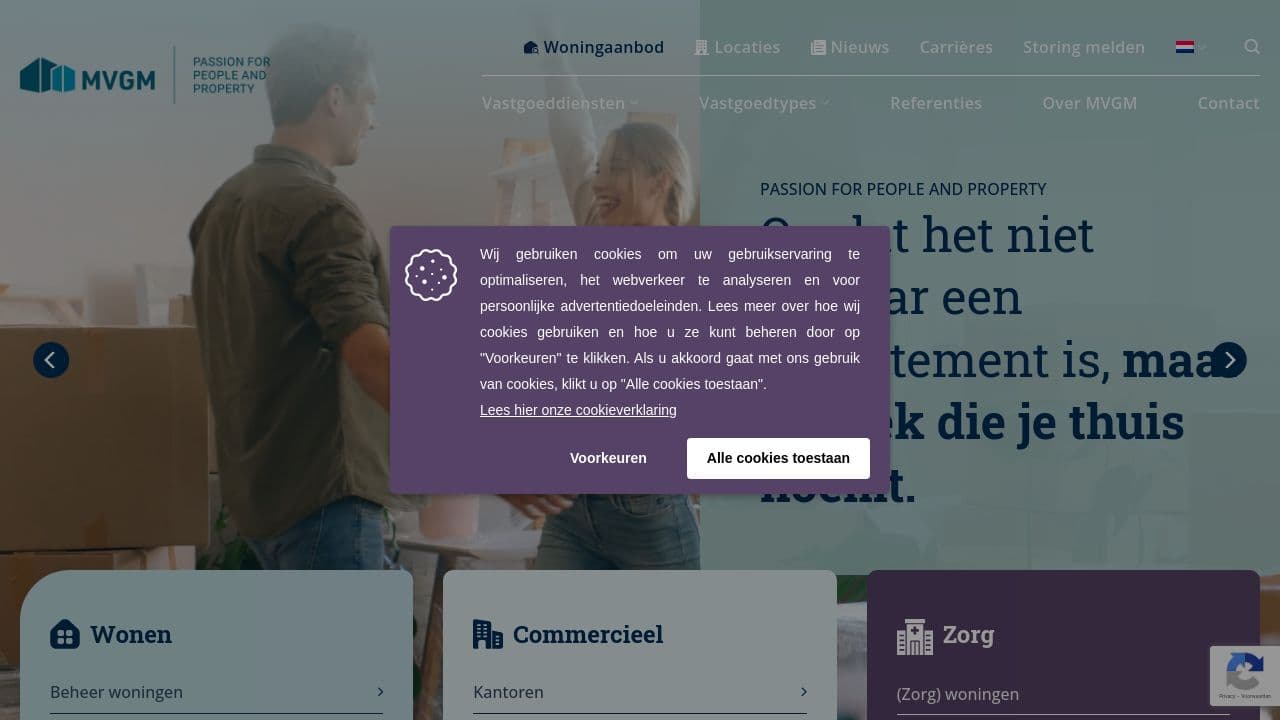 MVGM Nederland website screenshot