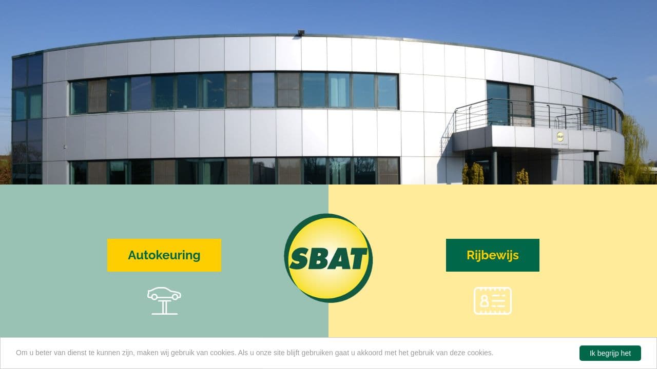 SBAT nv website screenshot