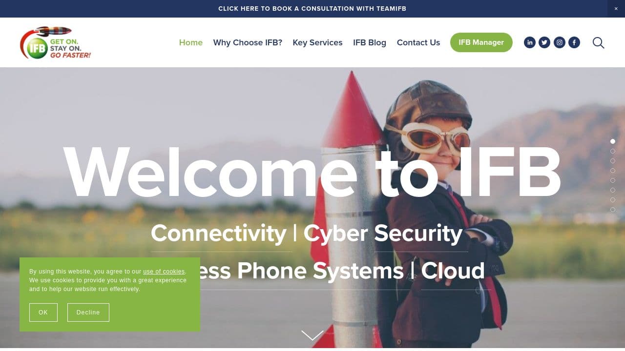 IFB website screenshot