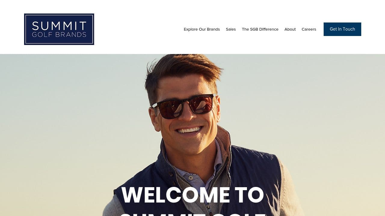 Summit Golf Brands website screenshot