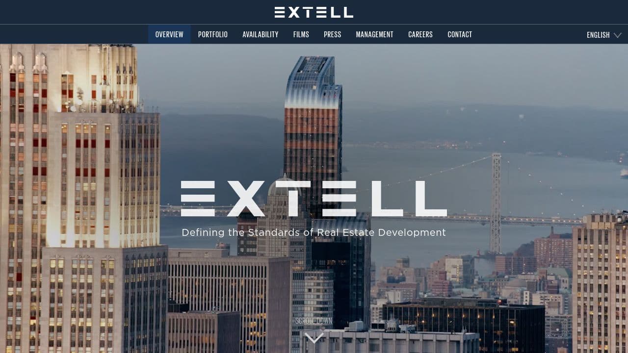 Extell Financial Services website screenshot