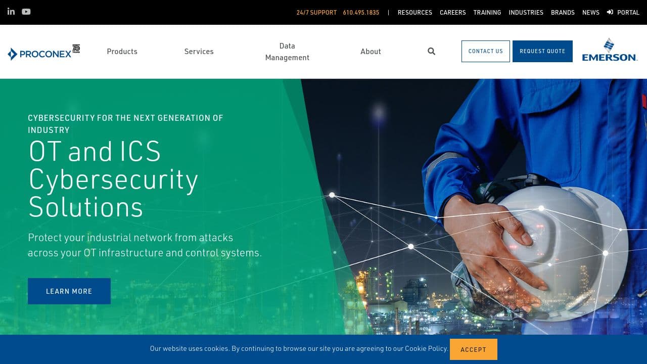 Proconex website screenshot