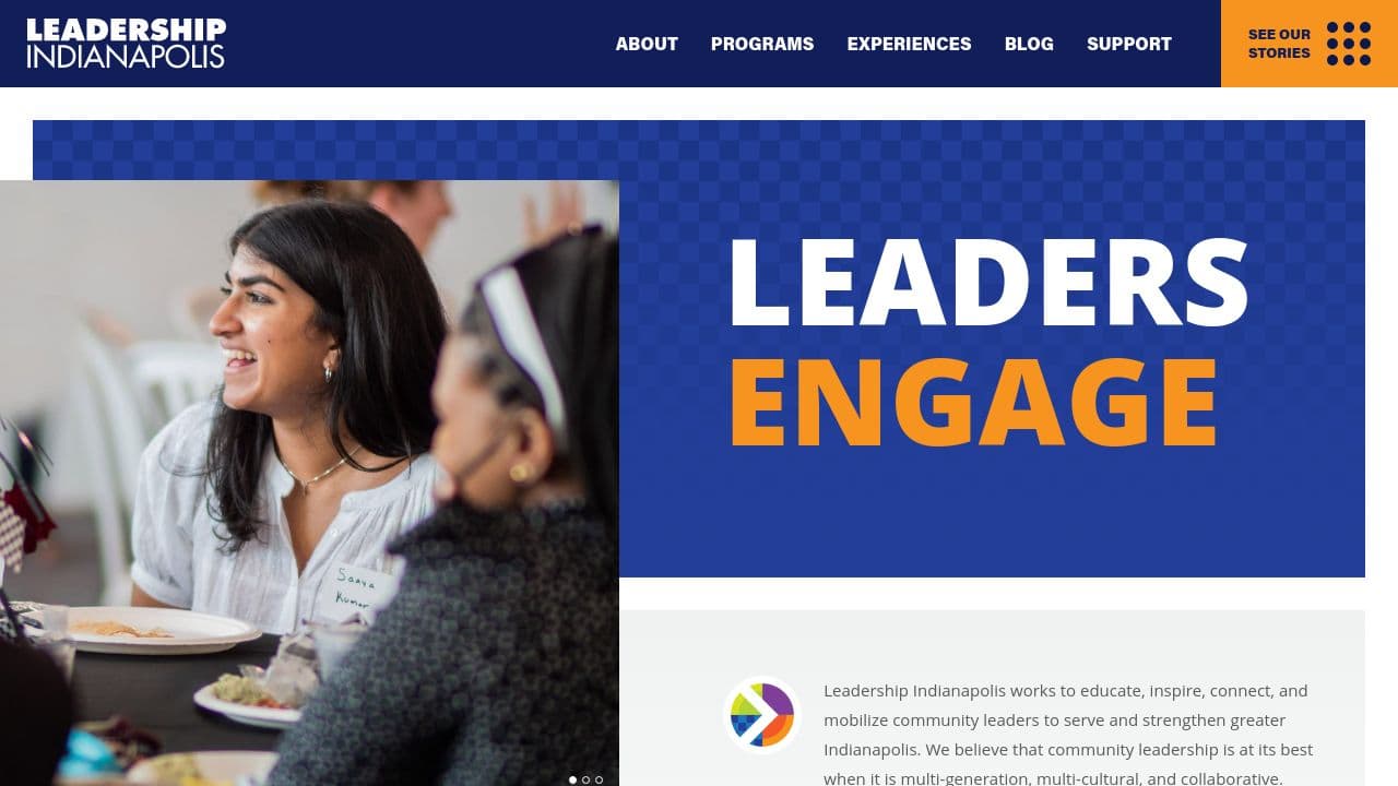 Leadership Indianapolis website screenshot