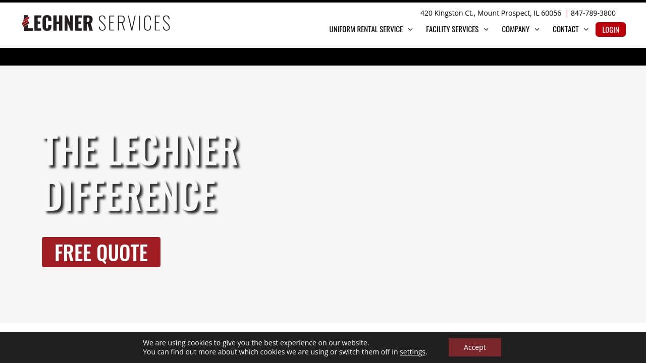 Lechner Services website screenshot