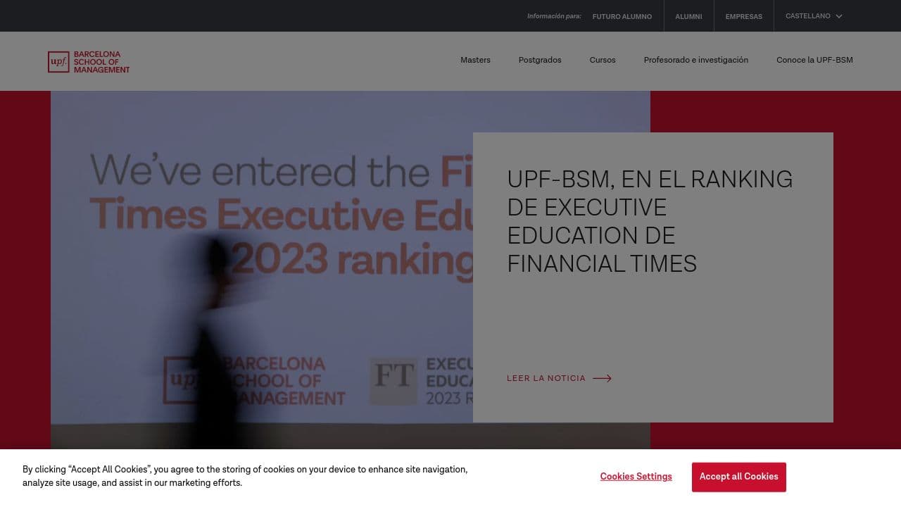UPF-IDEC website screenshot
