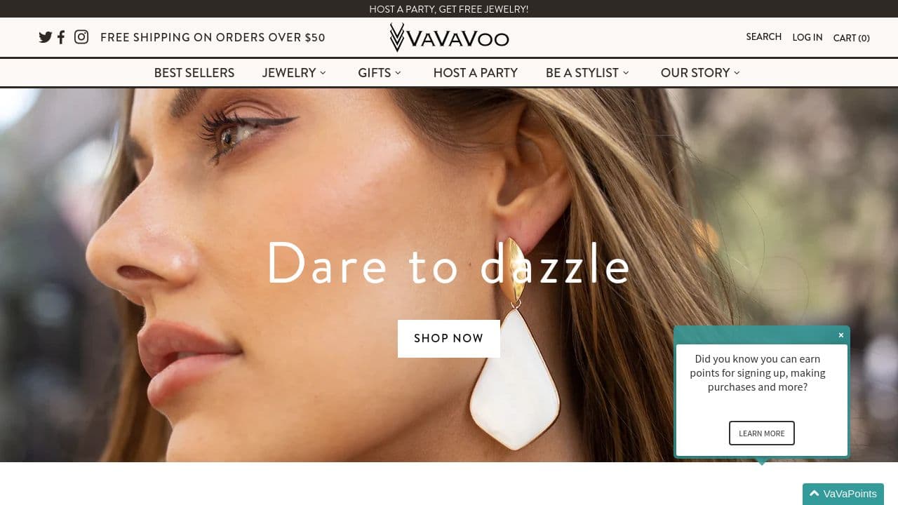 VaVaVoo website screenshot