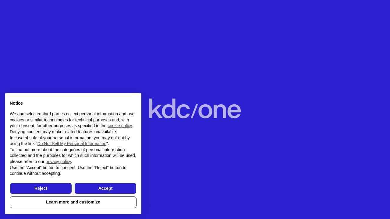 kdc/one, Lynchburg website screenshot