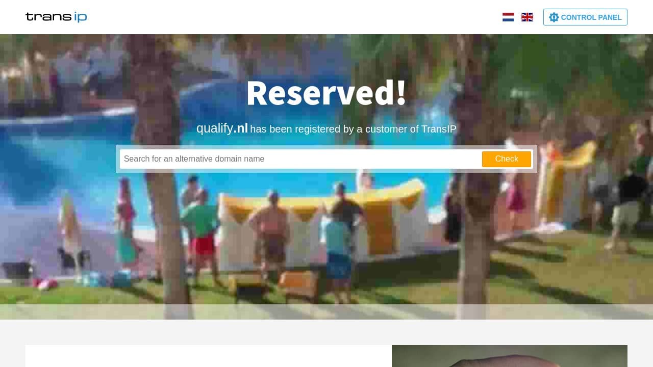 qualify website screenshot