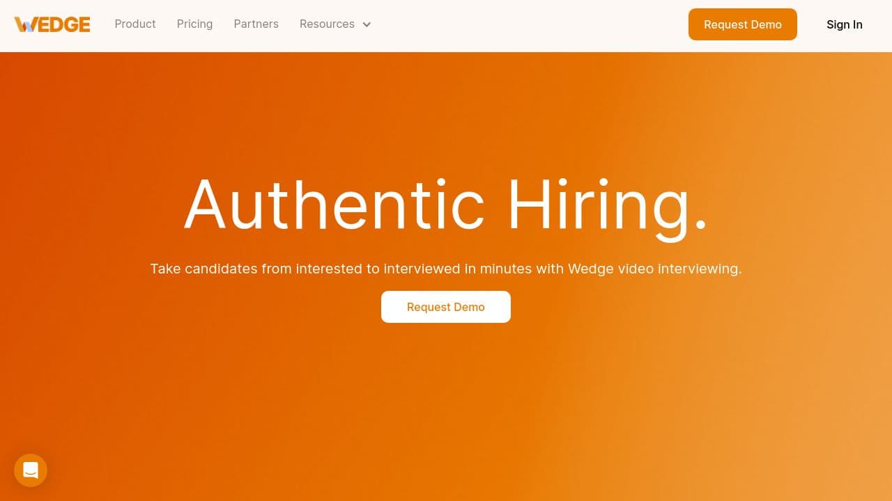 Wedge website screenshot