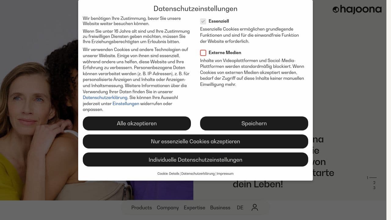 Hajoona GmbH website screenshot