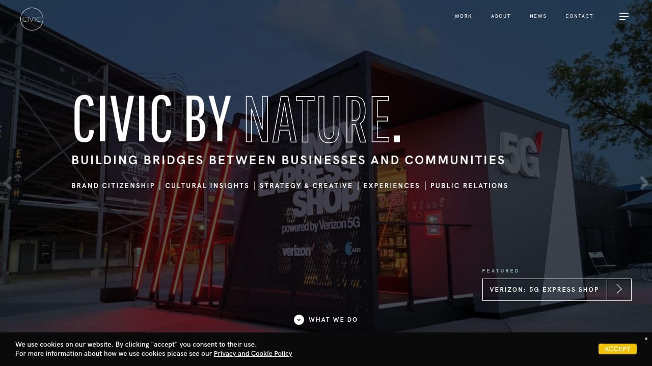 Civic Entertainment Group, LLC (A Seacrest Global Group Company) website screenshot