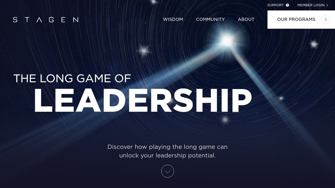 Stagen Leadership Academy website screenshot