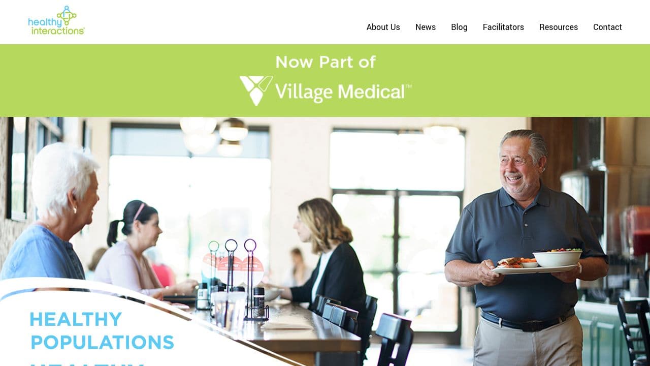 Healthy Interactions website screenshot