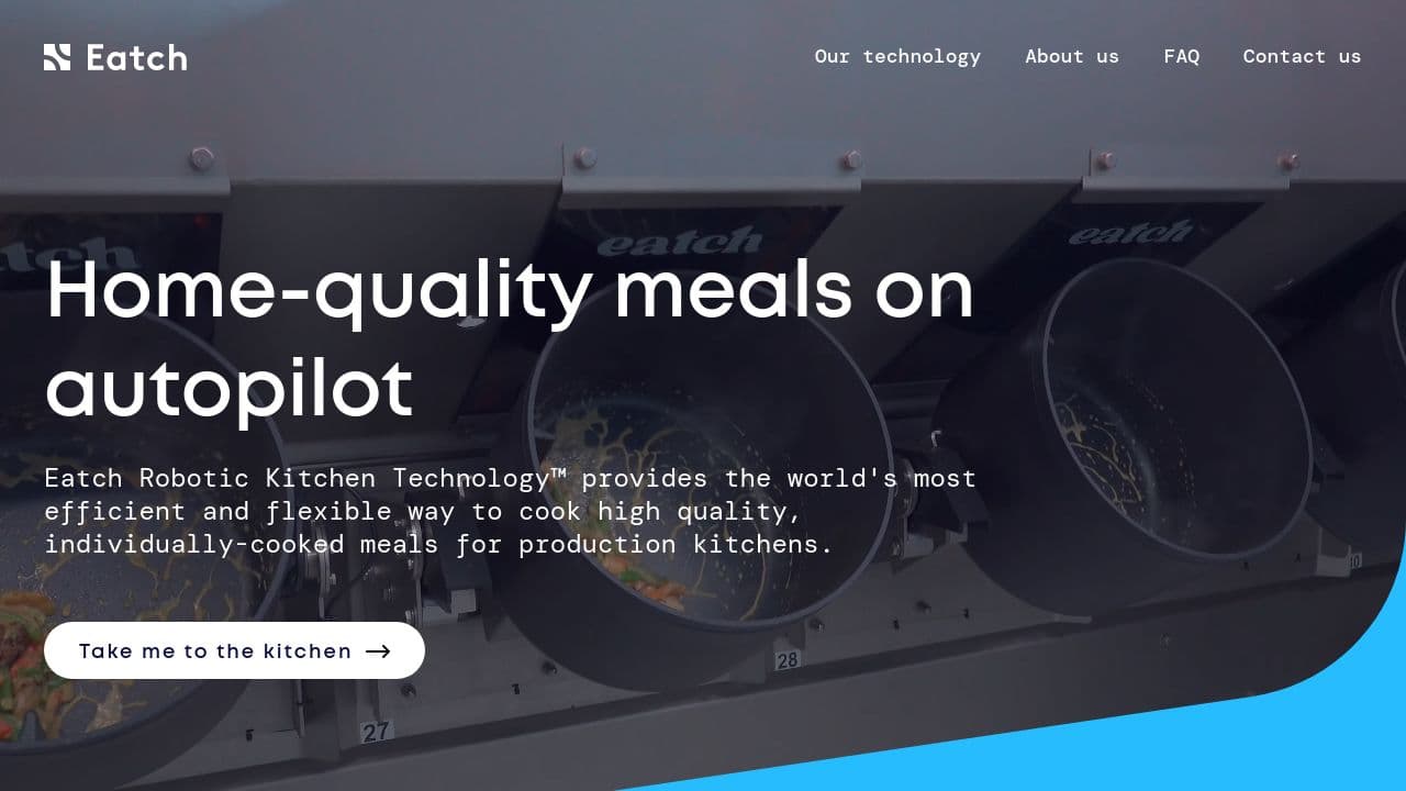 Eatch Technologies website screenshot