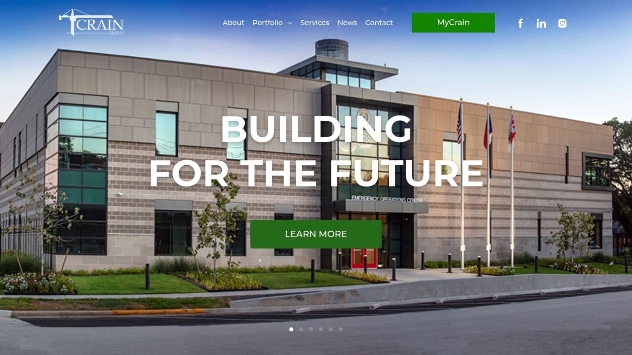 Crain Group, LLC website screenshot
