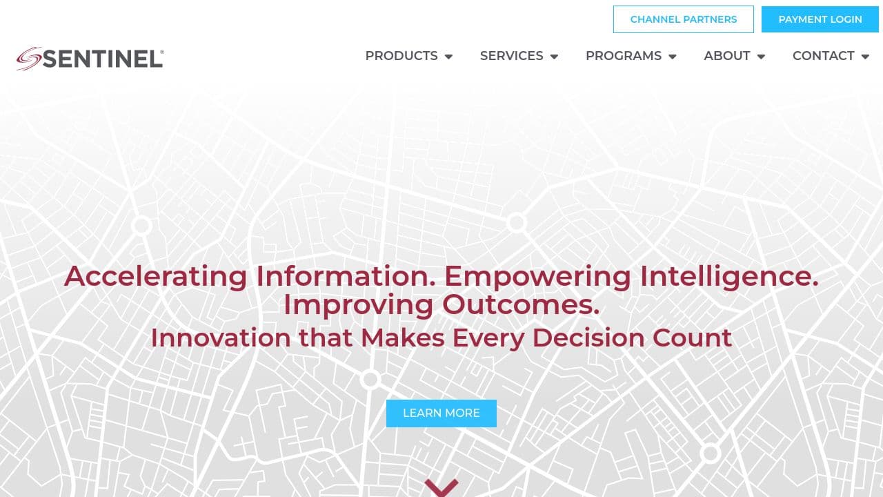 Sentinel® Offender Services website screenshot