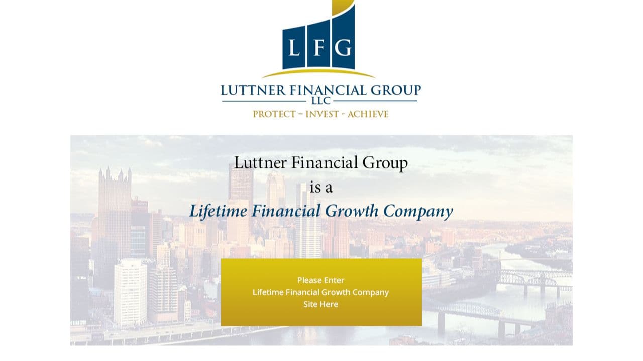 Luttner Financial Group website screenshot