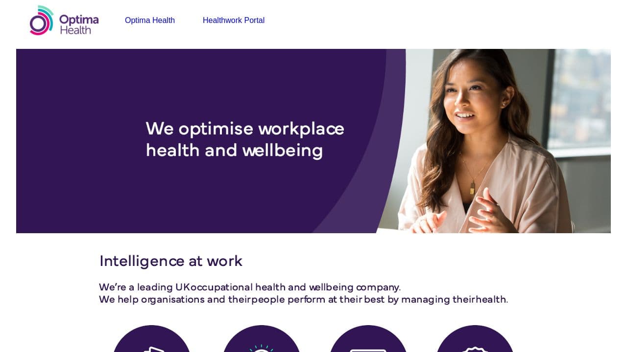 Healthwork website screenshot
