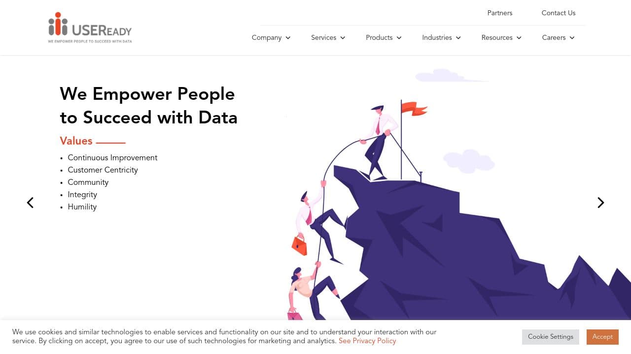 USEReady website screenshot