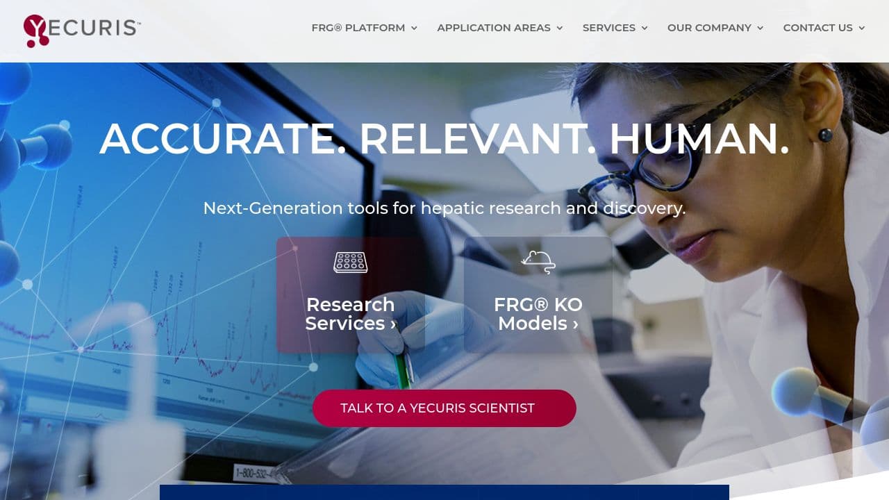 Yecuris Corporation website screenshot