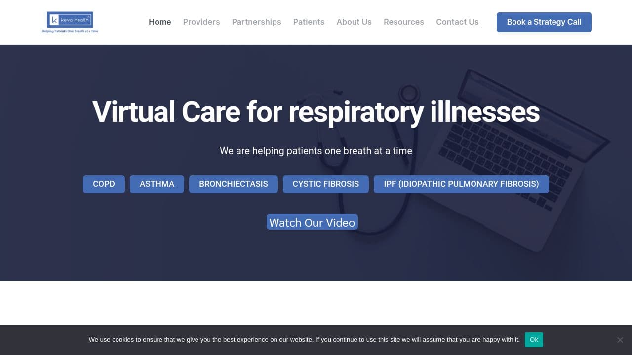 Keva Health website screenshot