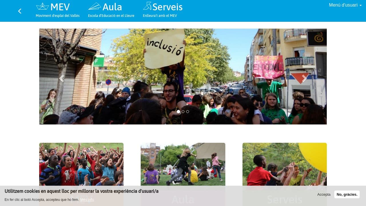 Aula d'Esplai del Vallès website screenshot