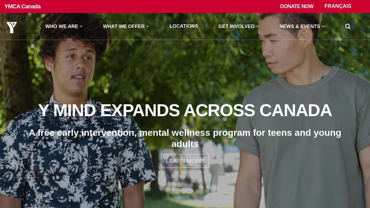 YMCA of Southwestern New Brunswick website screenshot