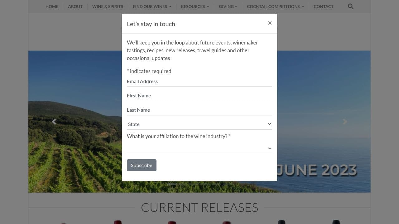 Ole Imports website screenshot