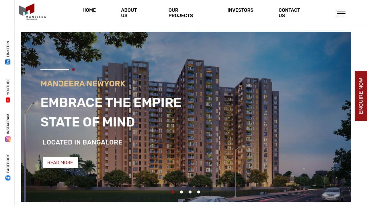 Manjeera Group website screenshot