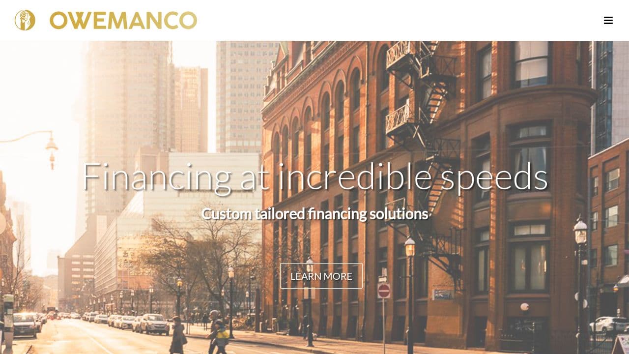 Ontario Wealth Management Corporation (OWEMANCO) | Alternative Real Estate Lender website screenshot