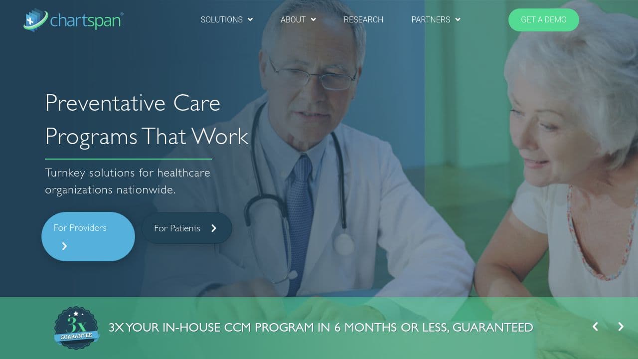 ChartSpan Medical Technologies website screenshot
