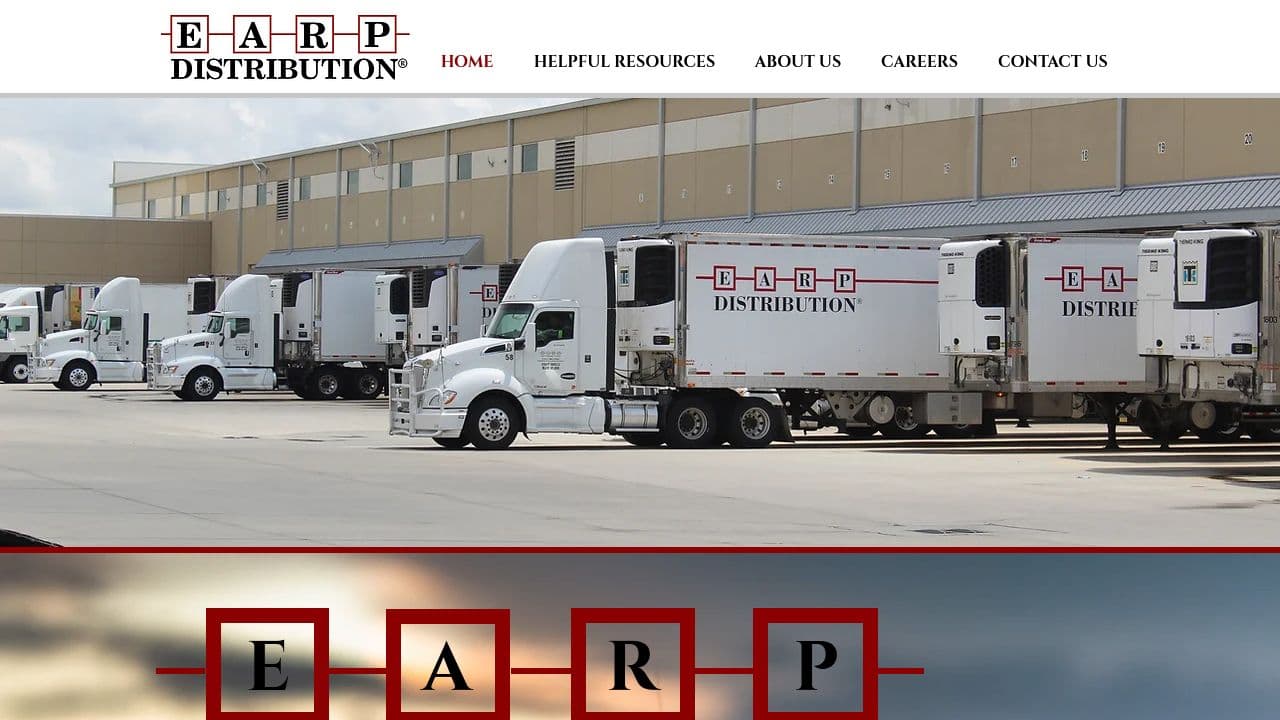EARP Distribution website screenshot