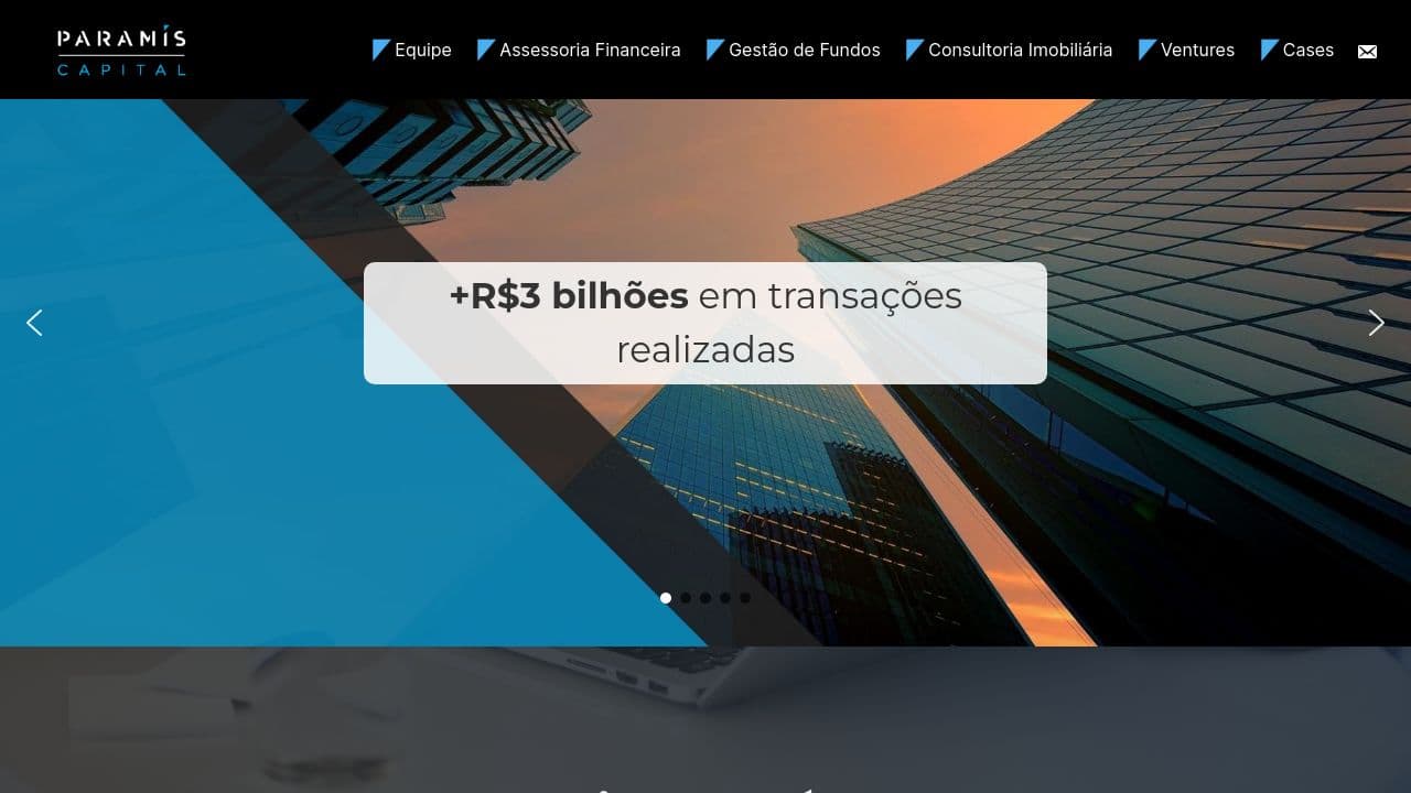 PARAMIS CAPITAL website screenshot