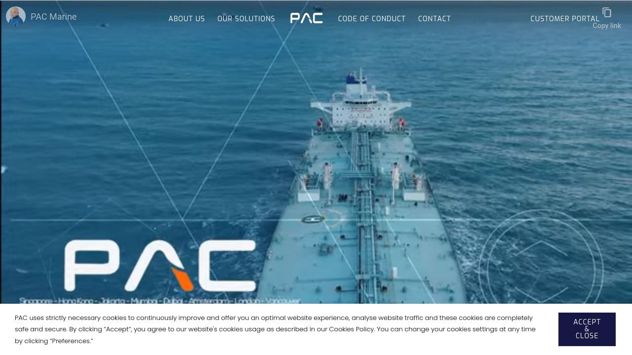 PAC Districentre Pte Ltd website screenshot