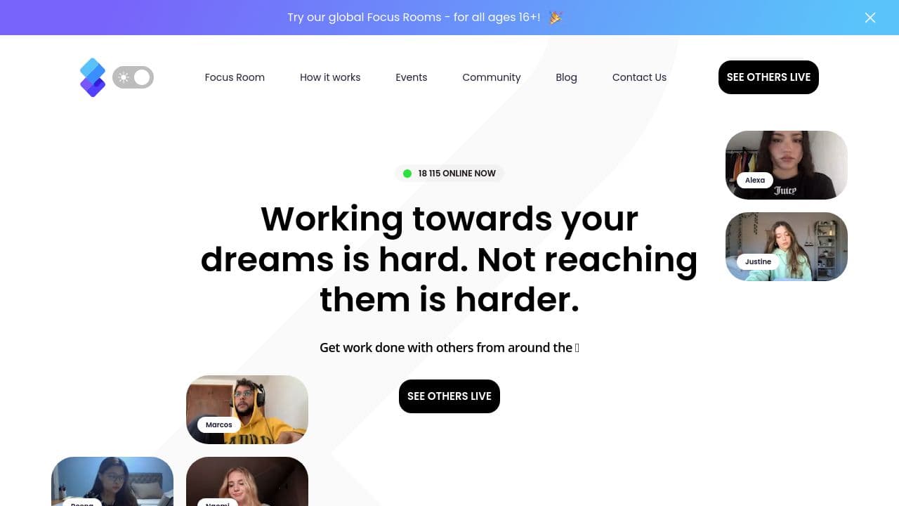 StudyStream website screenshot