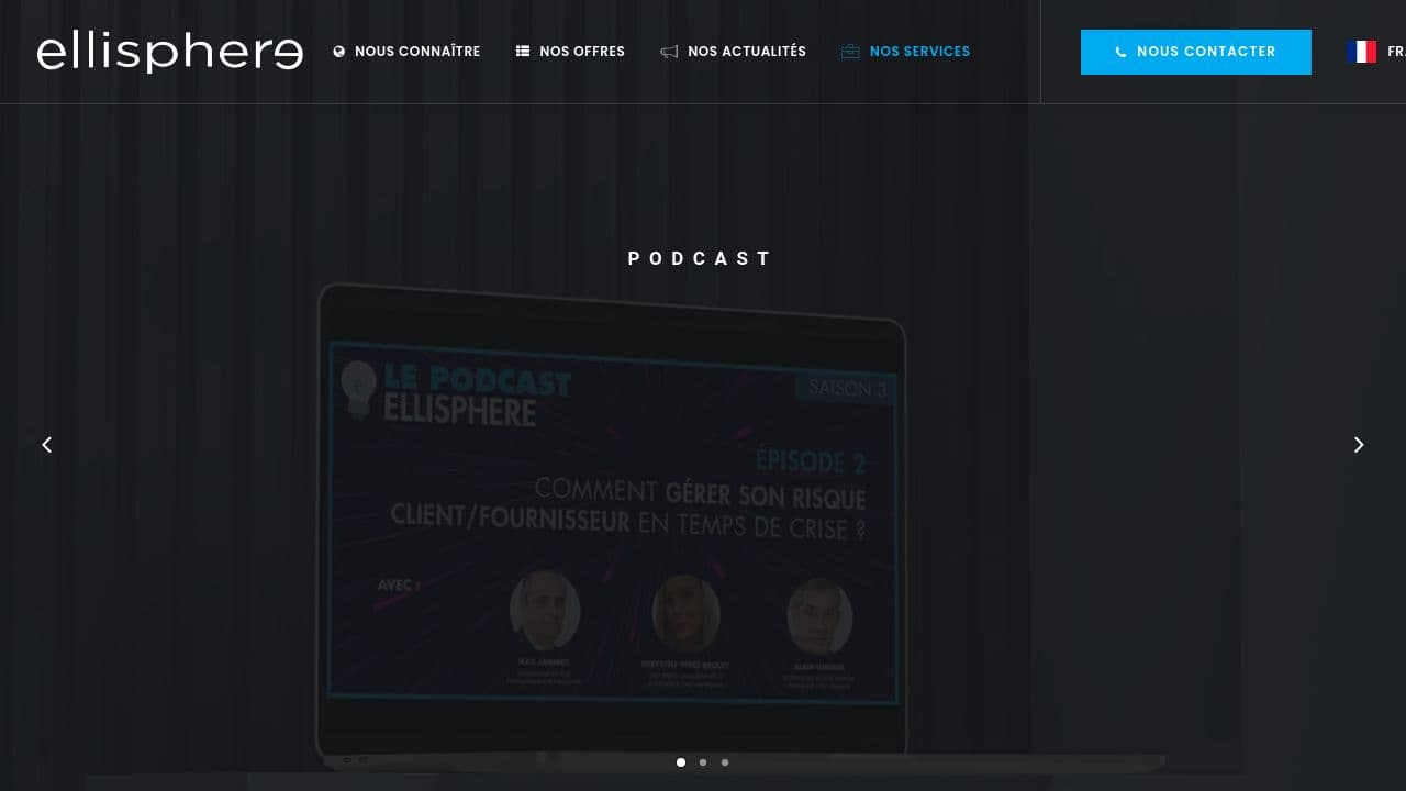 Ellisphere website screenshot
