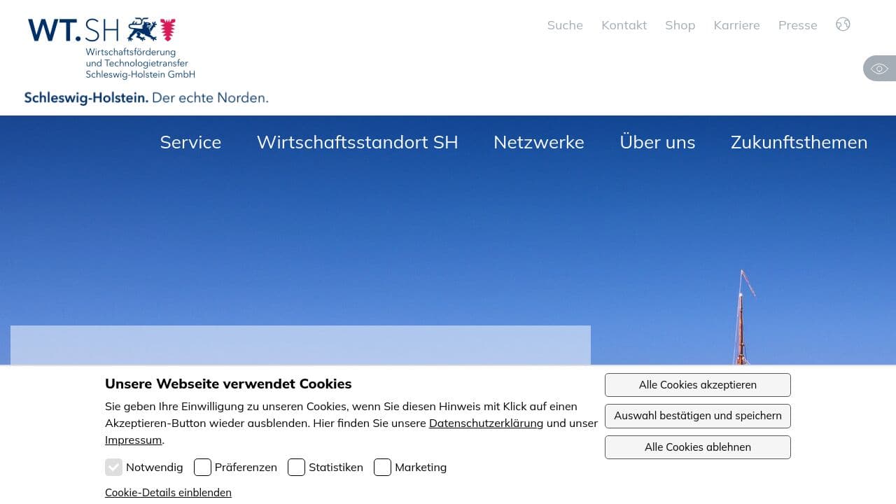 WTSH GmbH website screenshot