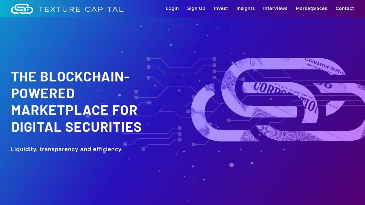 Texture Capital website screenshot