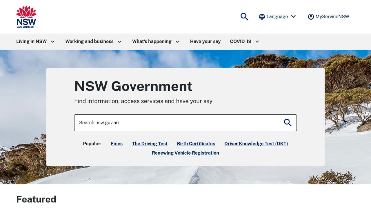 Willoughby City Council website screenshot