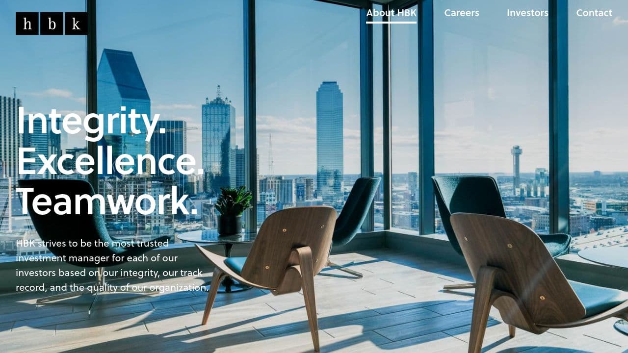 HBK Capital Management website screenshot