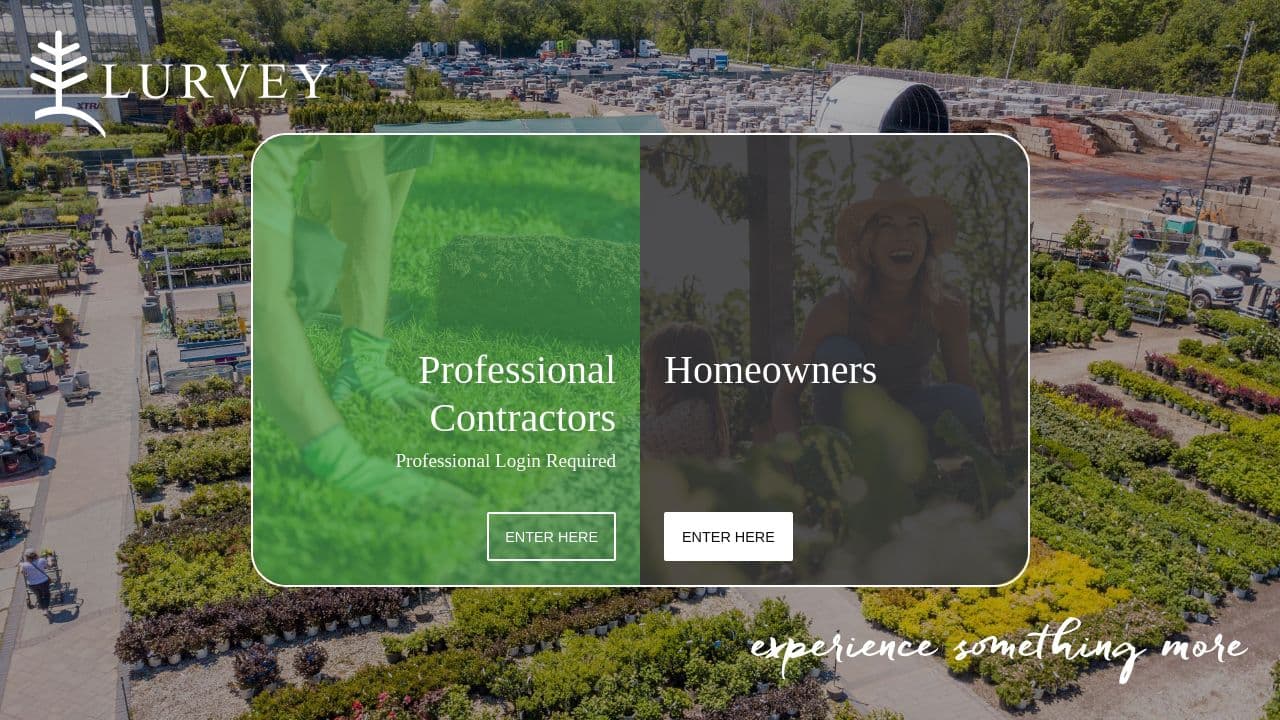 Lurvey Landscape Supply website screenshot