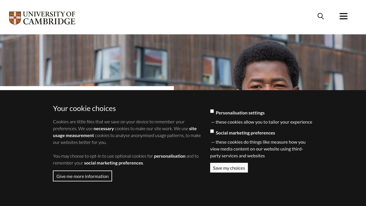 CCDC - The Cambridge Crystallographic Data Centre website screenshot