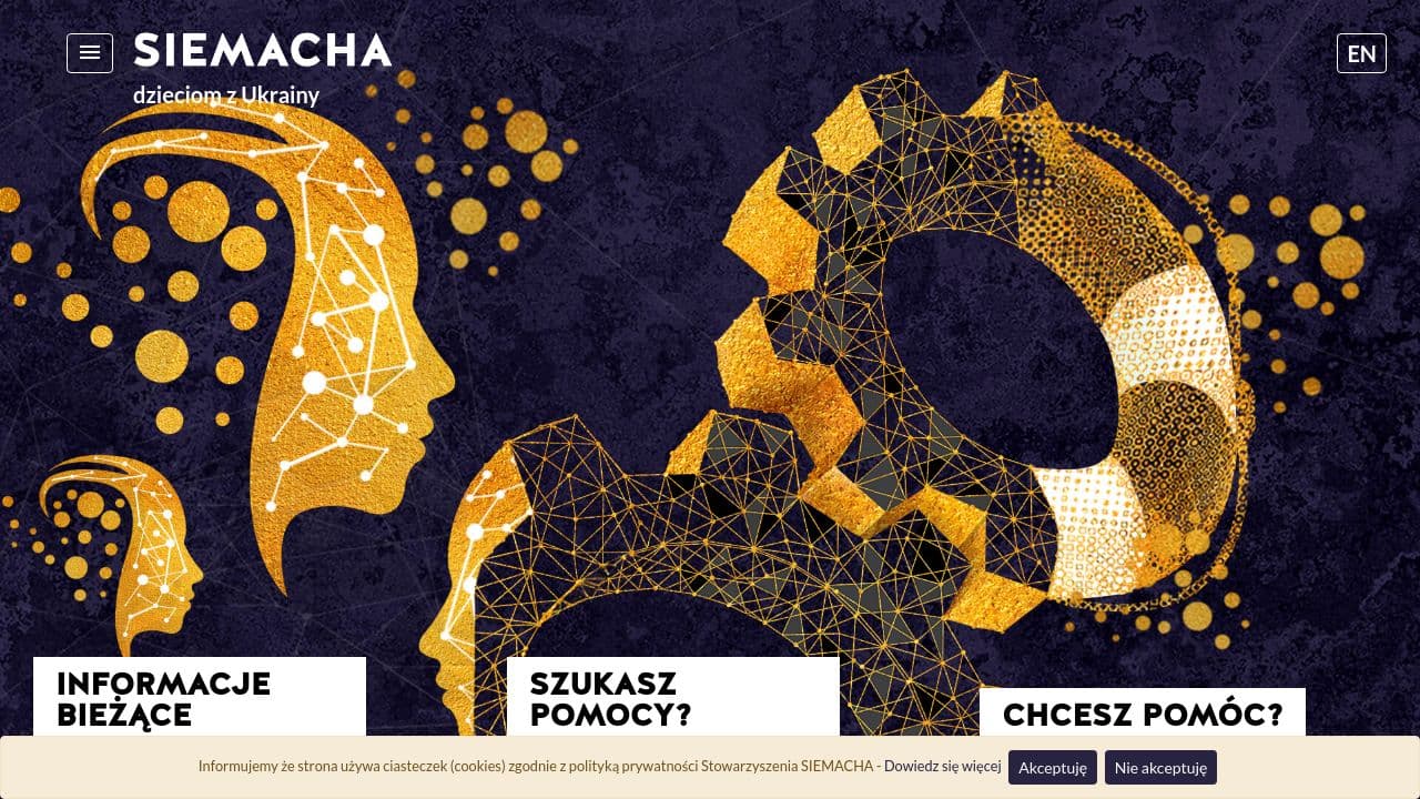 Stowarzyszenie SIEMACHA website screenshot